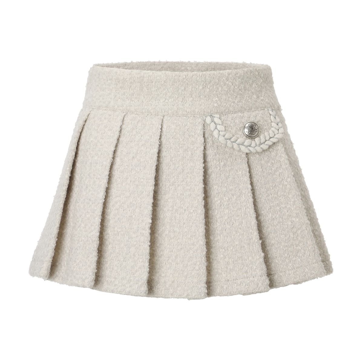 카키포인트(KHAKIPOINT) Atelier Tweed Skirt (ivory)