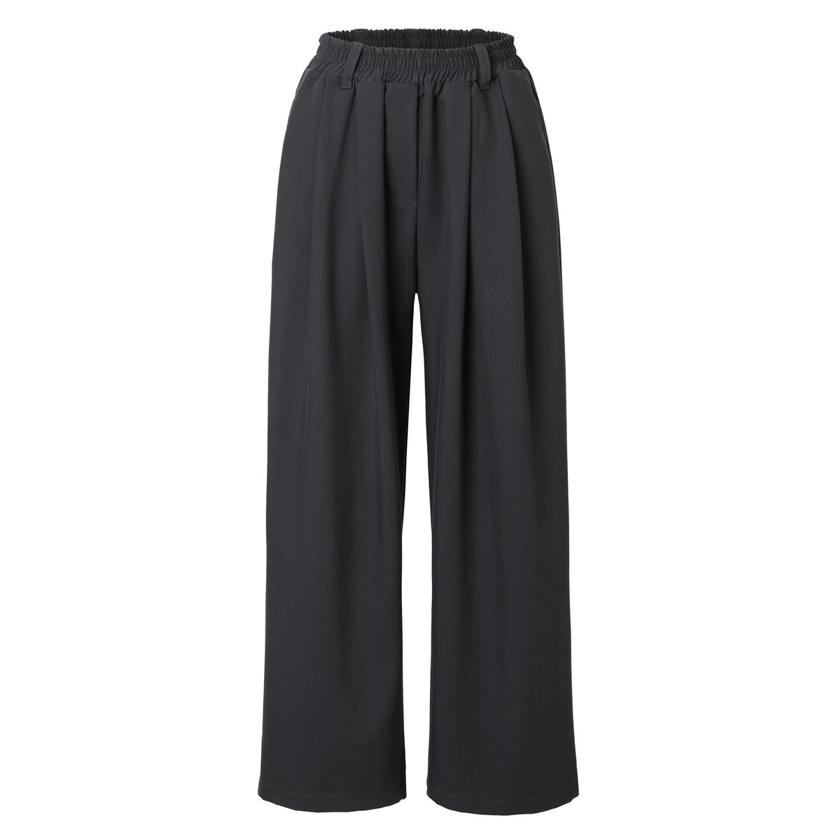 카키포인트(KHAKIPOINT) Pintuck Wide Slacks (charcoal)