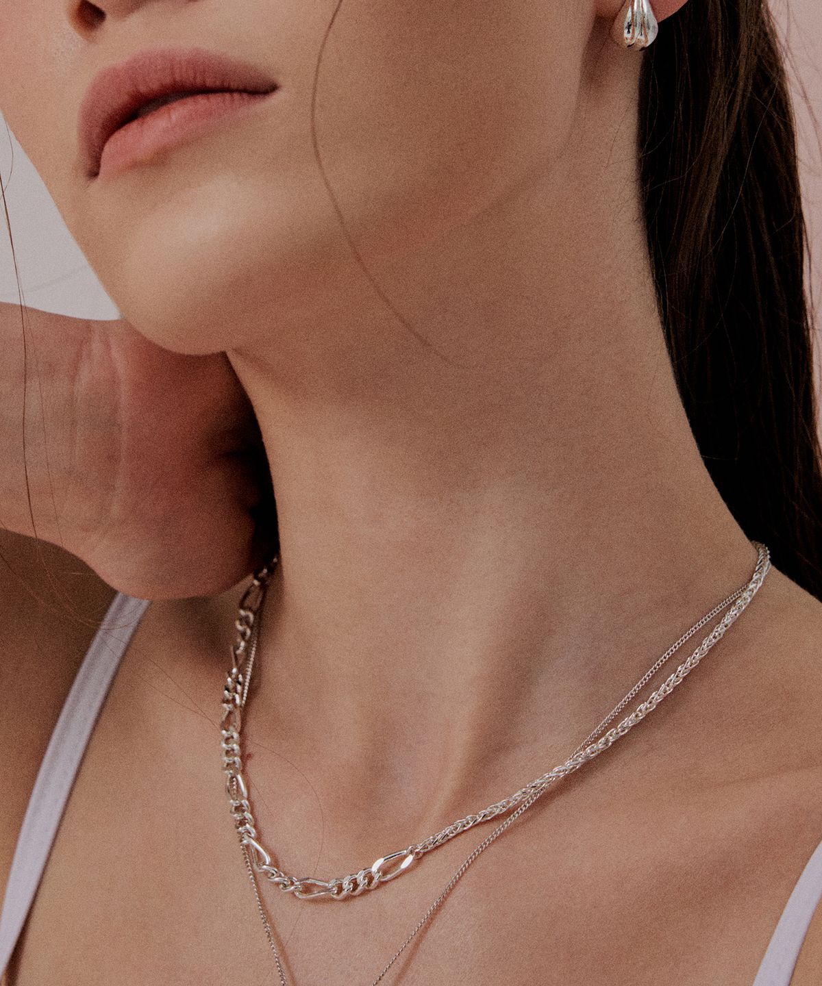 뷰린(BURIN) 유영 Double flow Necklace