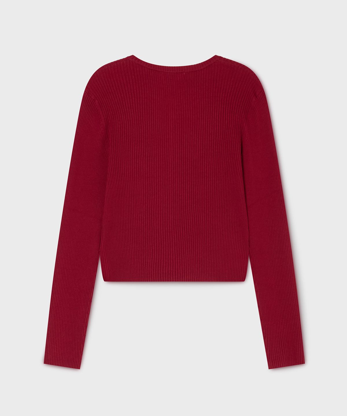 후아유(WHO.A.U) Ribbed Button Cardigan / WHCKG2441F
