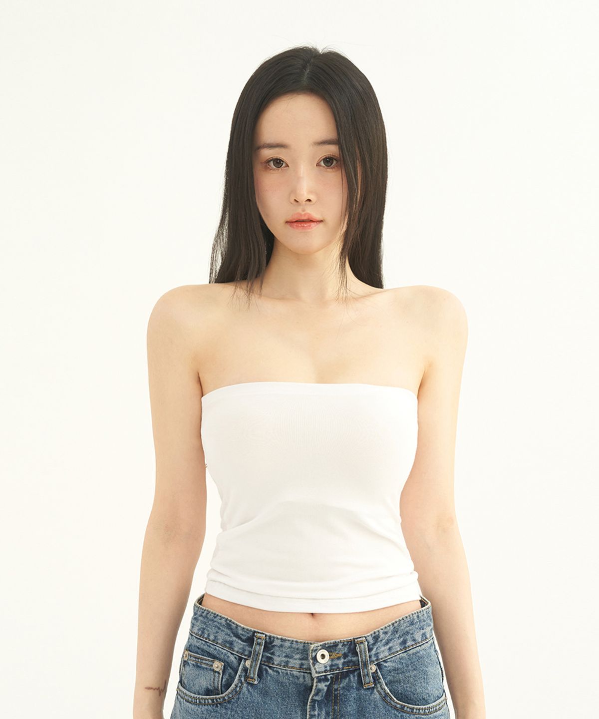 크라시앙(CRASSIANG) 2cm 초밀착 심리스 튜브탑 브라