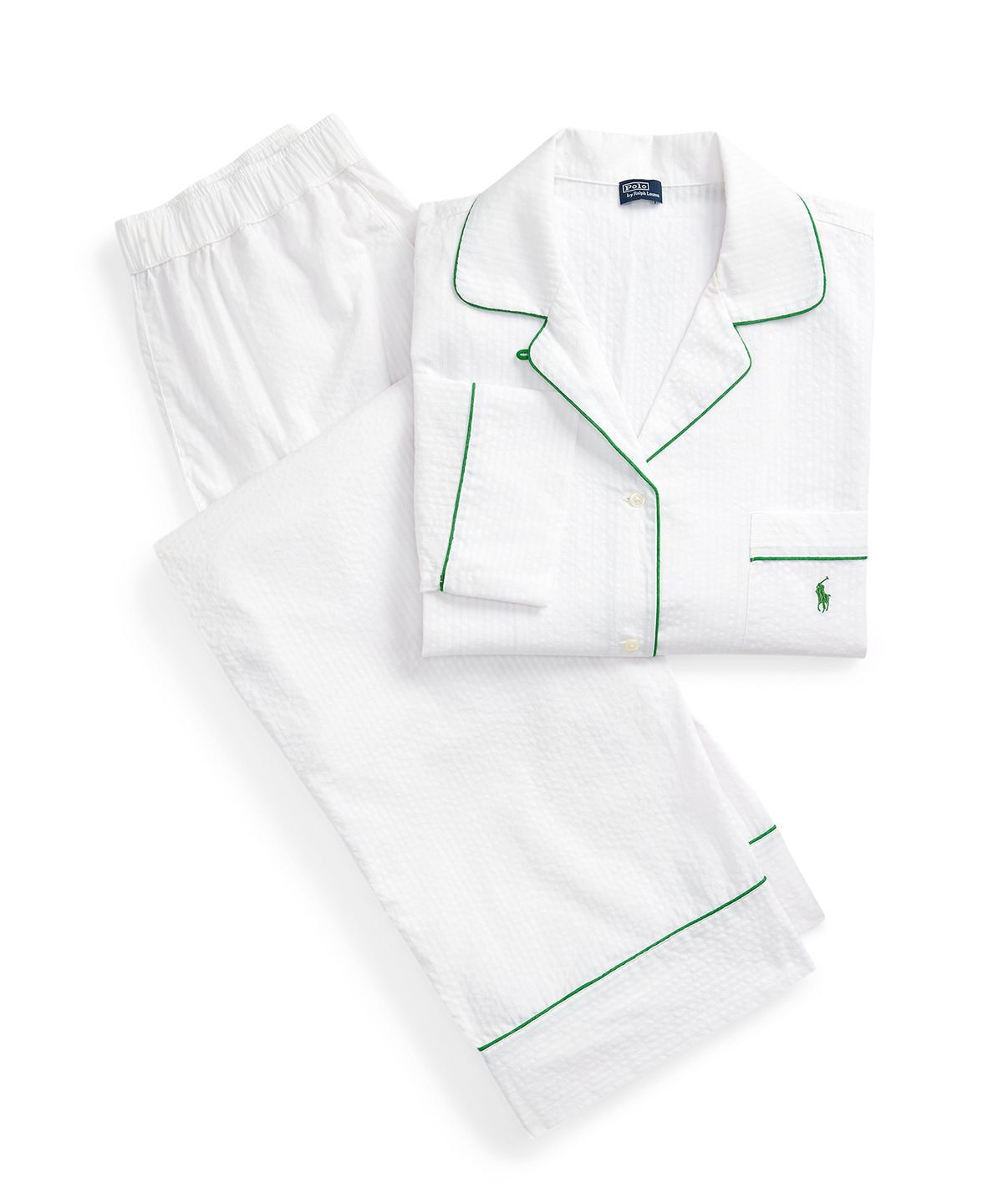 폴로 랄프로렌 이너웨어(POLO RALPH LAUREN INNERWEAR) 여성 매디슨 파자마 세트 화이트 4P0039