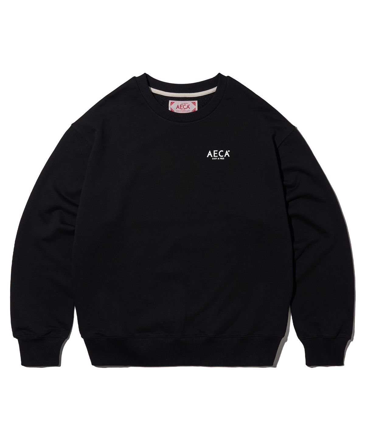 에이카화이트(AECA) AECA SIGNATURE SWEAT SHIRT-BLACK