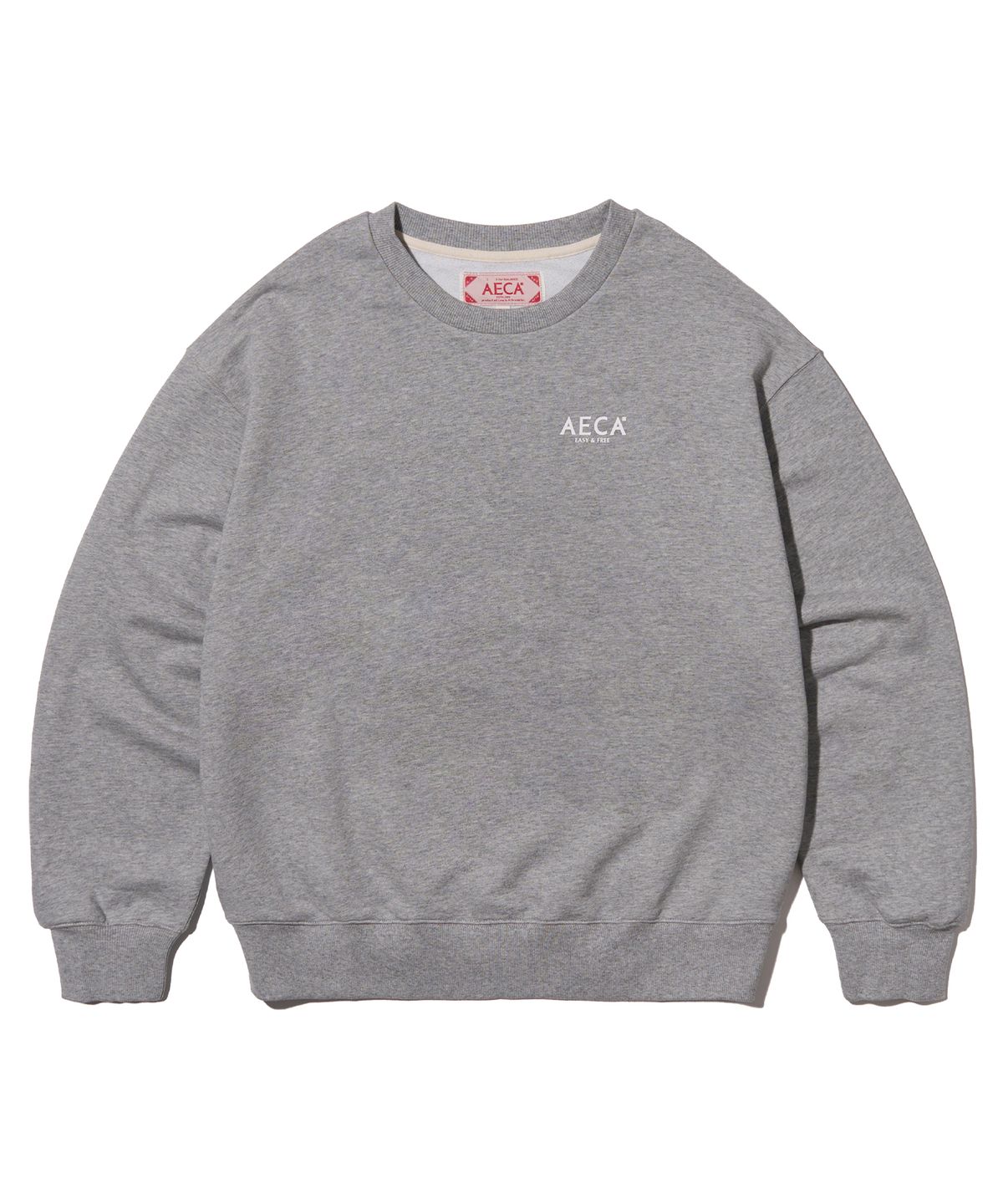 에이카화이트(AECA) AECA SIGNATURE SWEAT SHIRT-GREY