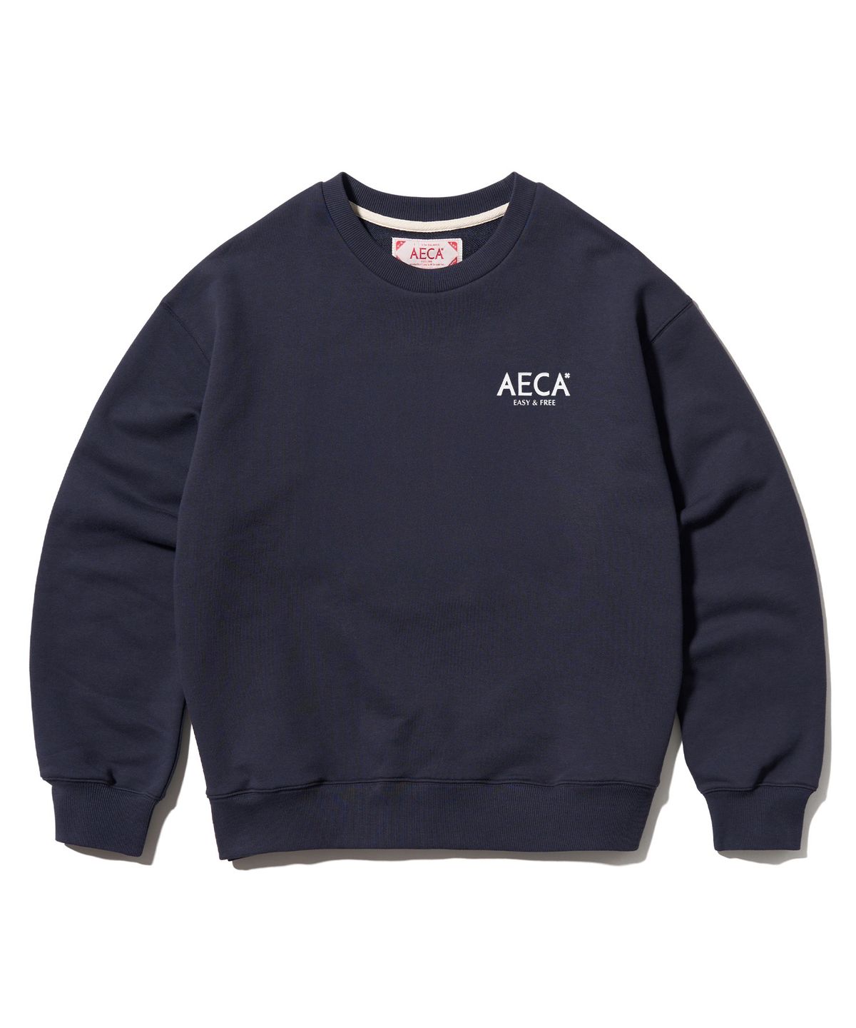에이카화이트(AECA) AECA SIGNATURE SWEAT SHIRT-NAVY