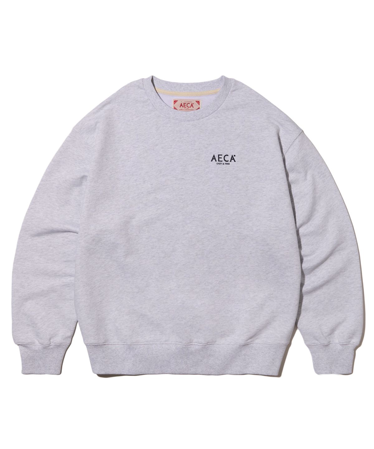 에이카화이트(AECA) AECA SIGNATURE SWEAT SHIRT-LIGHT GREY