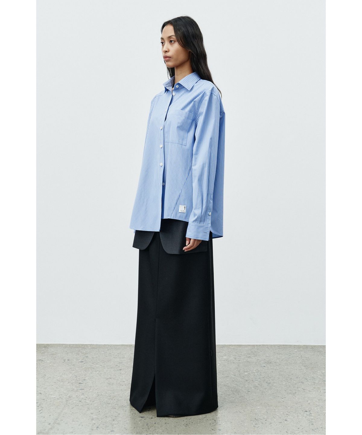 래코드(RECODE) Distorted Stripe Shirts RQSAA25522BUX