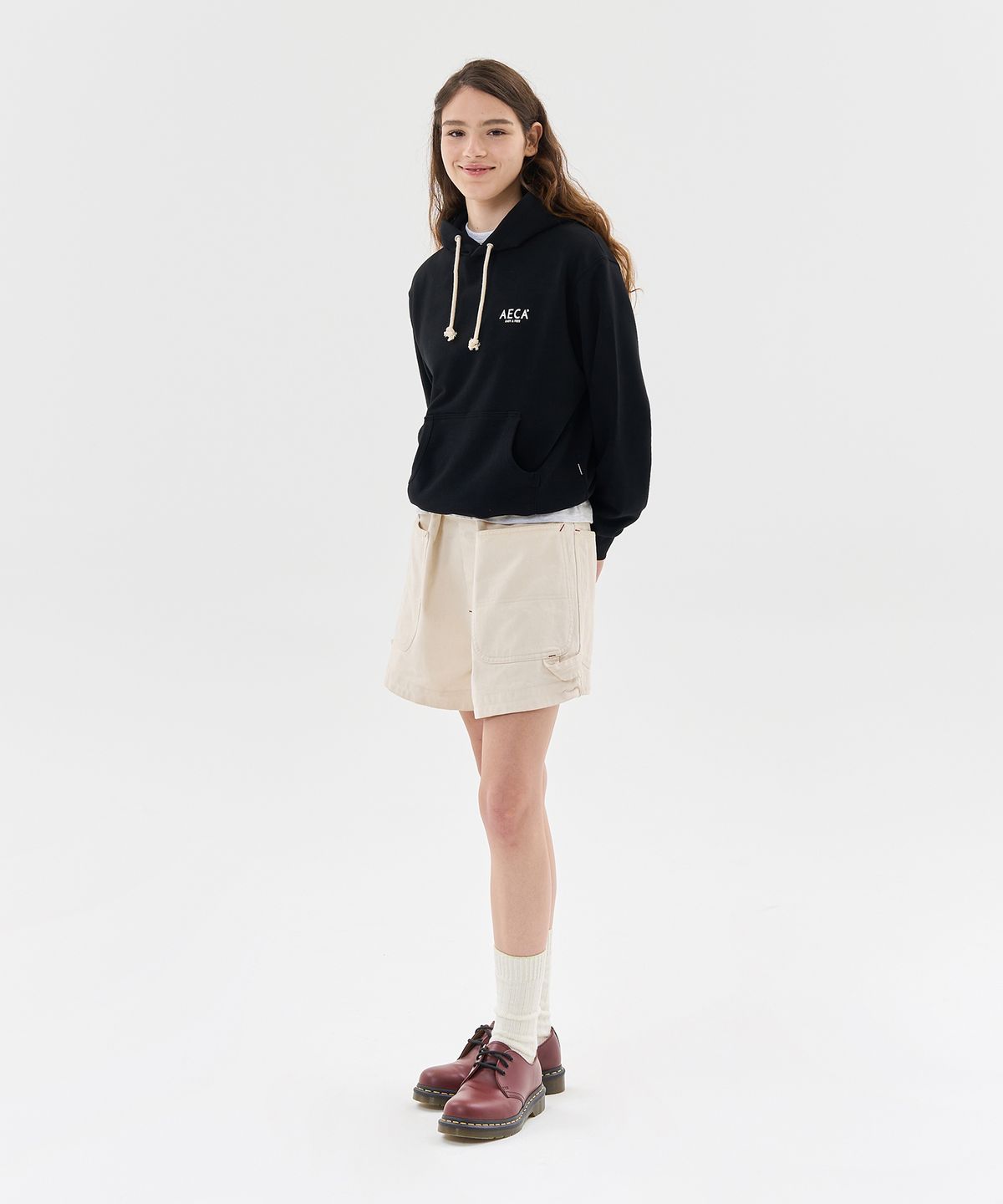 에이카화이트(AECA) AECA SIGNATURE HOODIE-BLACK