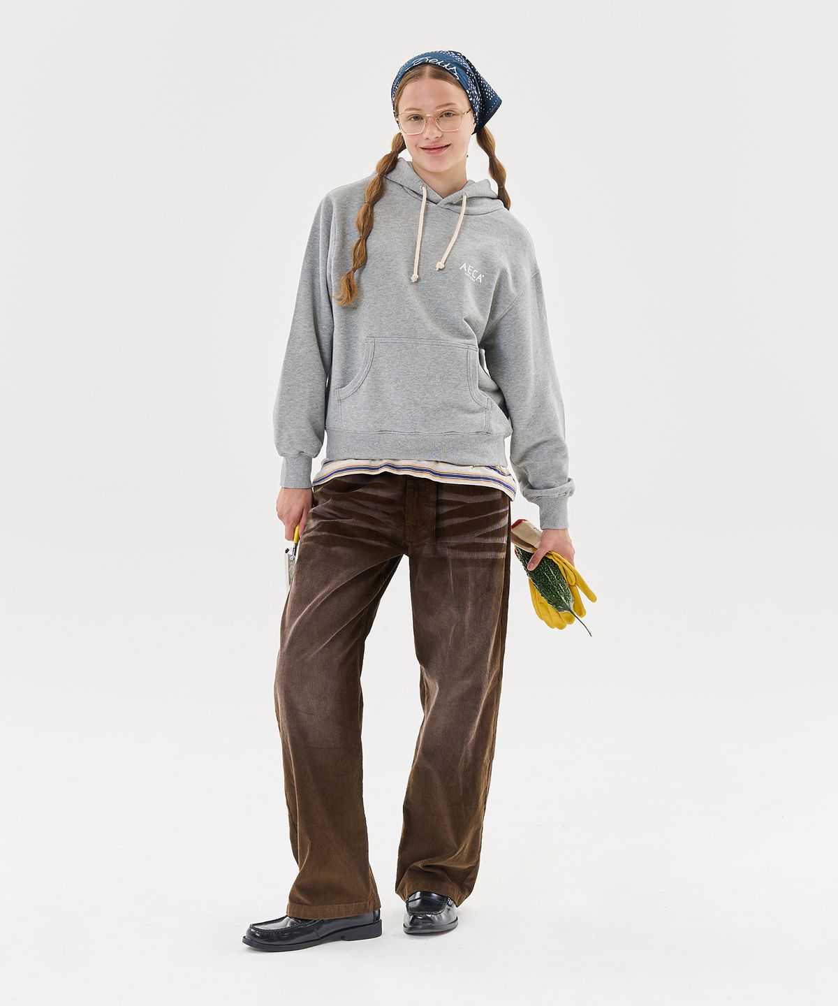 에이카화이트(AECA) AECA SIGNATURE HOODIE-GREY