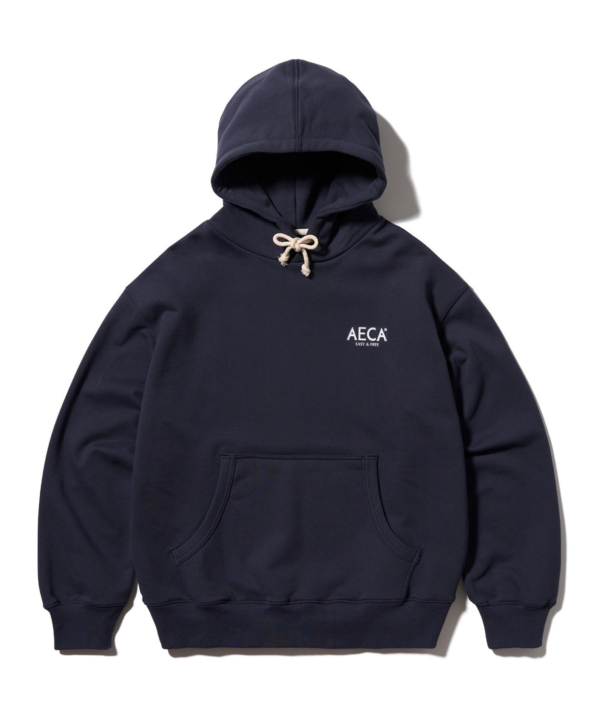 에이카화이트(AECA) AECA SIGNATURE HOODIE-NAVY