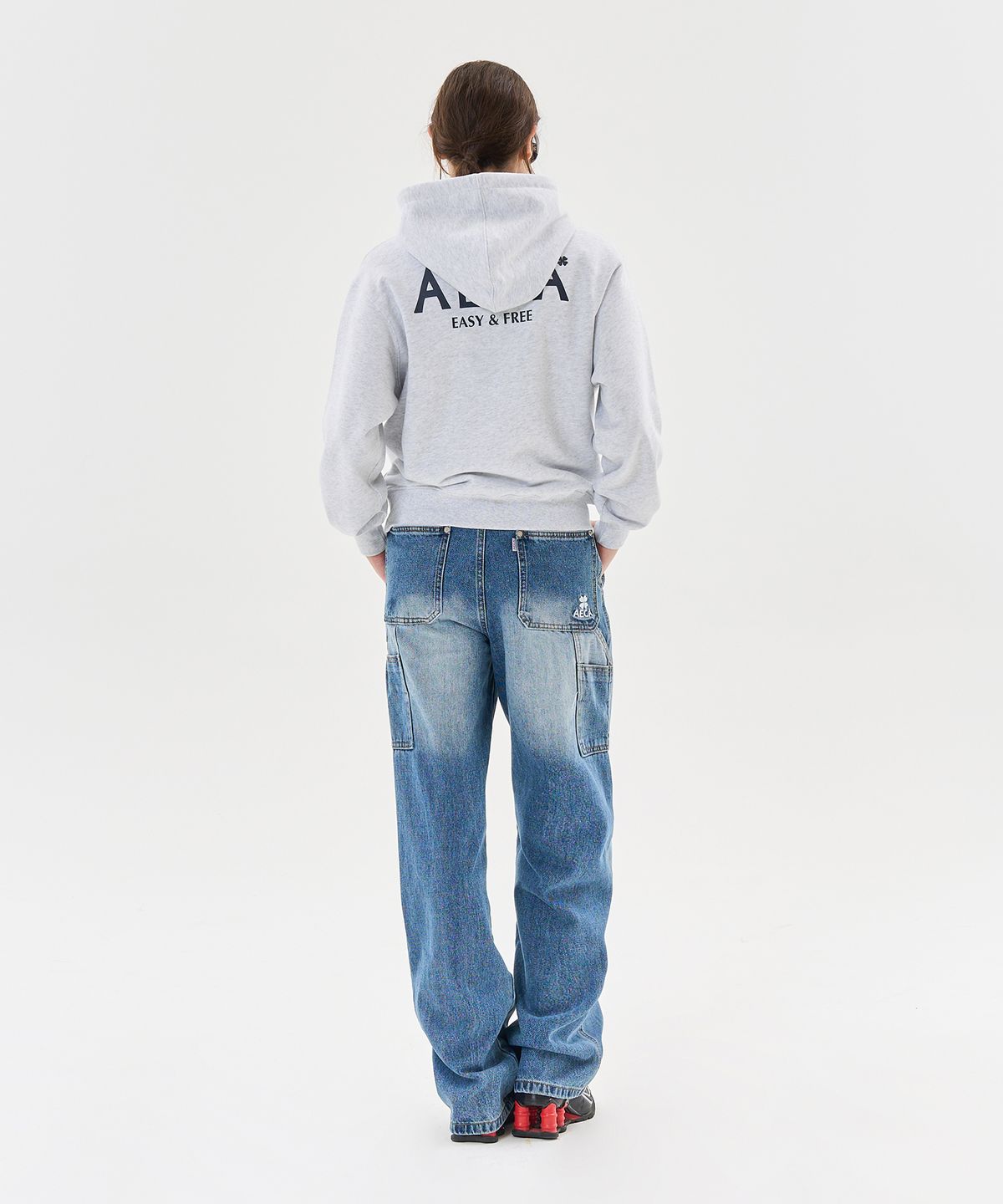 에이카화이트(AECA) AECA SIGNATURE HOODIE-LIGHT GREY