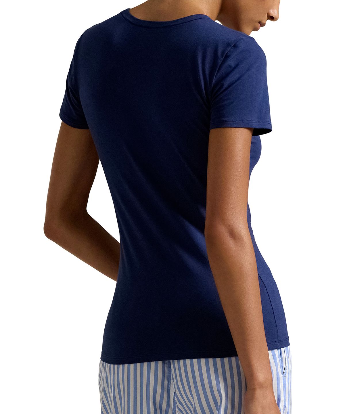 폴로 랄프로렌 이너웨어(POLO RALPH LAUREN INNERWEAR) 여성 반팔 티셔츠 네이비 1종 4P3005
