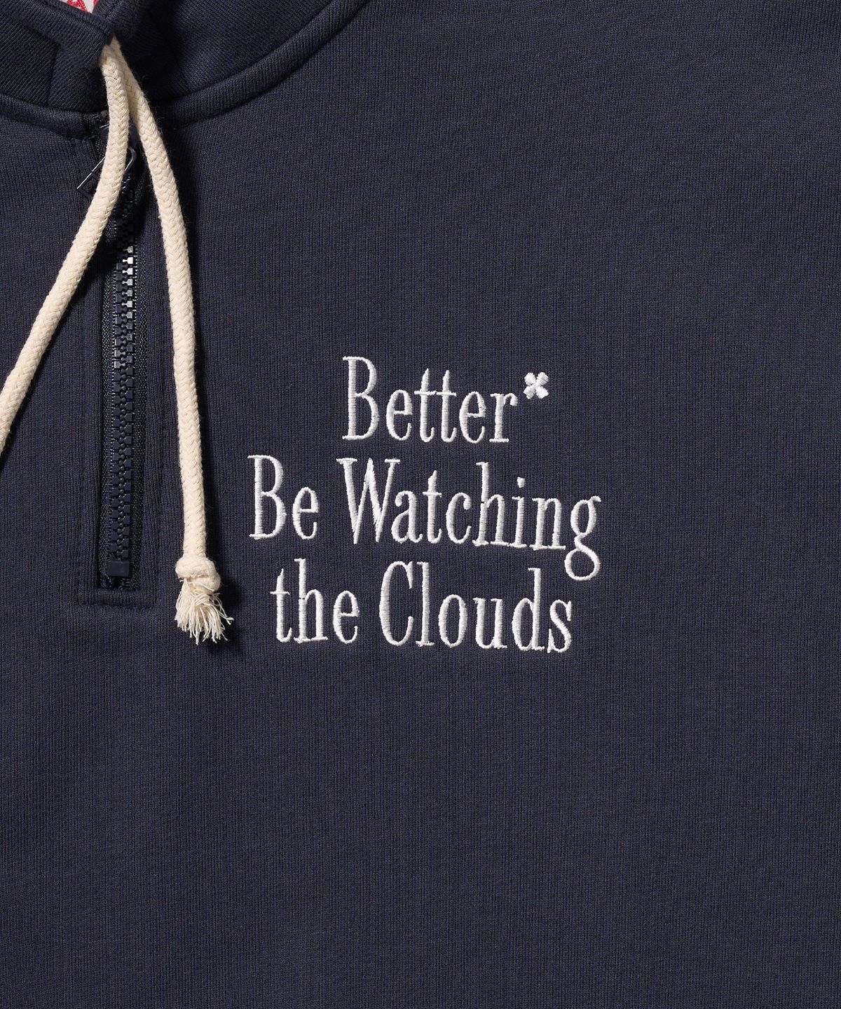 에이카화이트(AECA) BETTER HALF ZIP UP SWEAT SHIRTS-NAVY