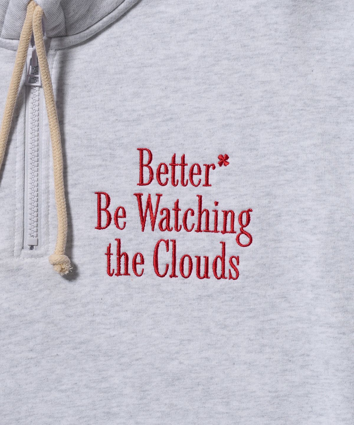 에이카화이트(AECA) BETTER HALF ZIP UP SWEAT SHIRTS-LIGHT GREY