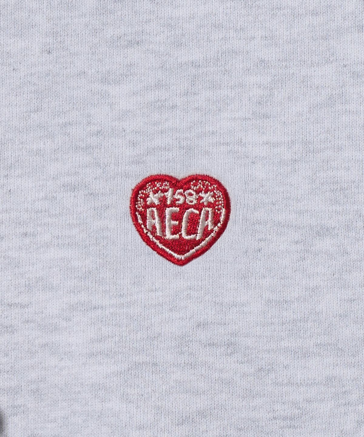 에이카화이트(AECA) AECA LOVE HALF ZIP UP HOODIE-LIGHT GREY