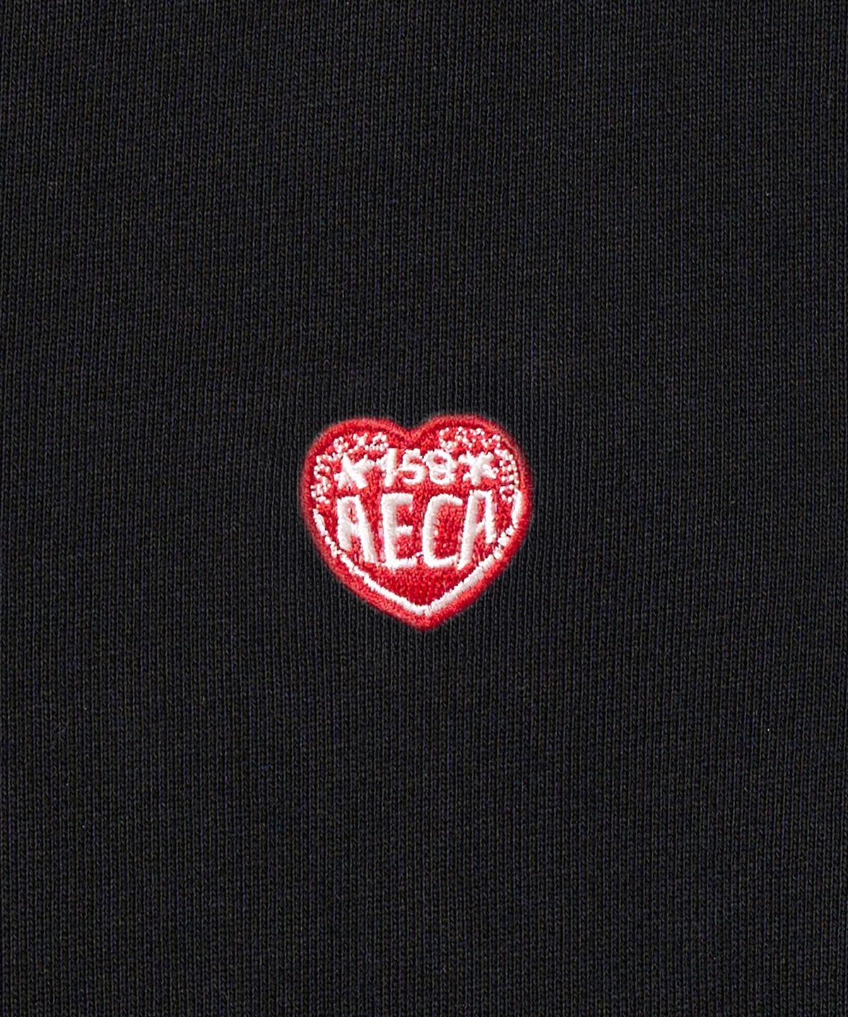 에이카화이트(AECA) AECA LOVE HALF ZIP UP HOODIE-BLACK