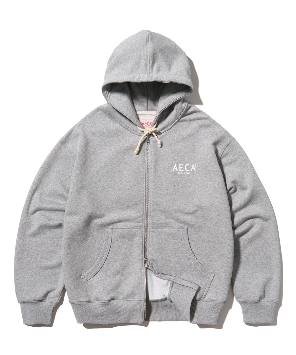 에이카화이트(AECA) AECA SIGNATURE ZIP UP HOODIE-GREY