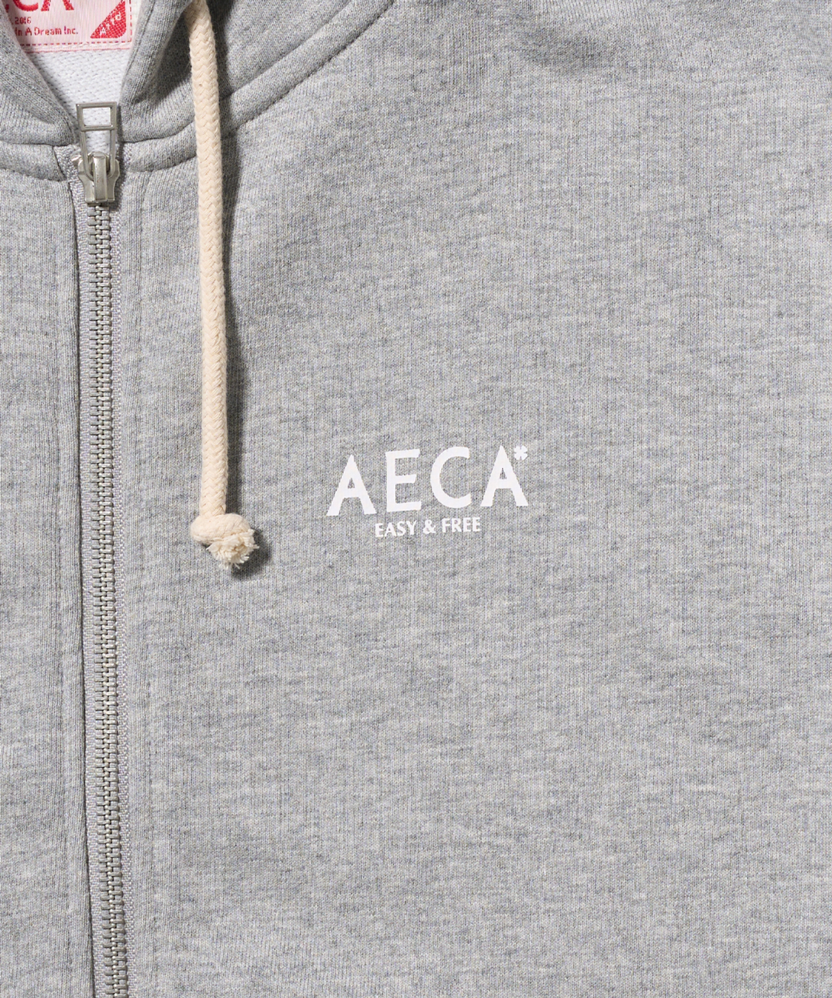 에이카화이트(AECA) AECA SIGNATURE ZIP UP HOODIE-GREY