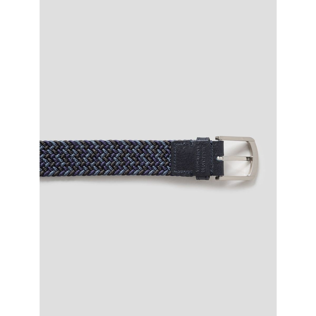 빈폴 액세서리(BEANPOLE ACCESSORY) 엘라스틱 사각 버클 벨트  네이비