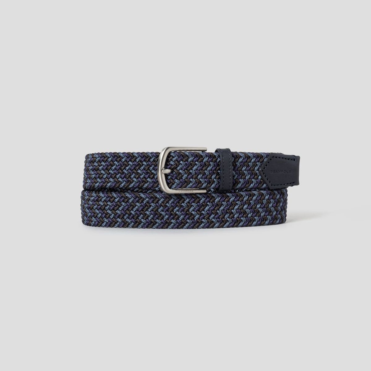빈폴 액세서리(BEANPOLE ACCESSORY) 엘라스틱 사각 버클 벨트  네이비