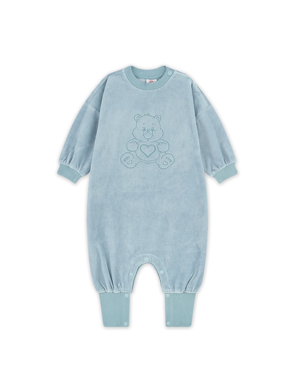 케어베어(CAREBEARS) 텐더하트베어 귀욤 벨로아 유아바디수트
