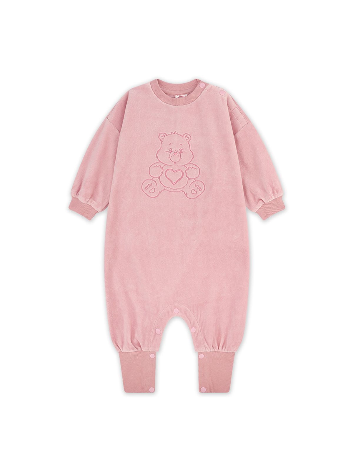 케어베어(CAREBEARS) 텐더하트베어 귀욤 벨로아 유아바디수트