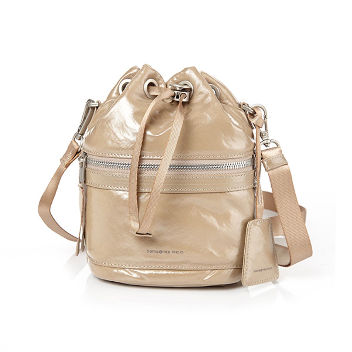 쌤소나이트 레드(SAMSONITE RED) GLENARM 미니크로스백 GLOSSY BEIGE UK373004