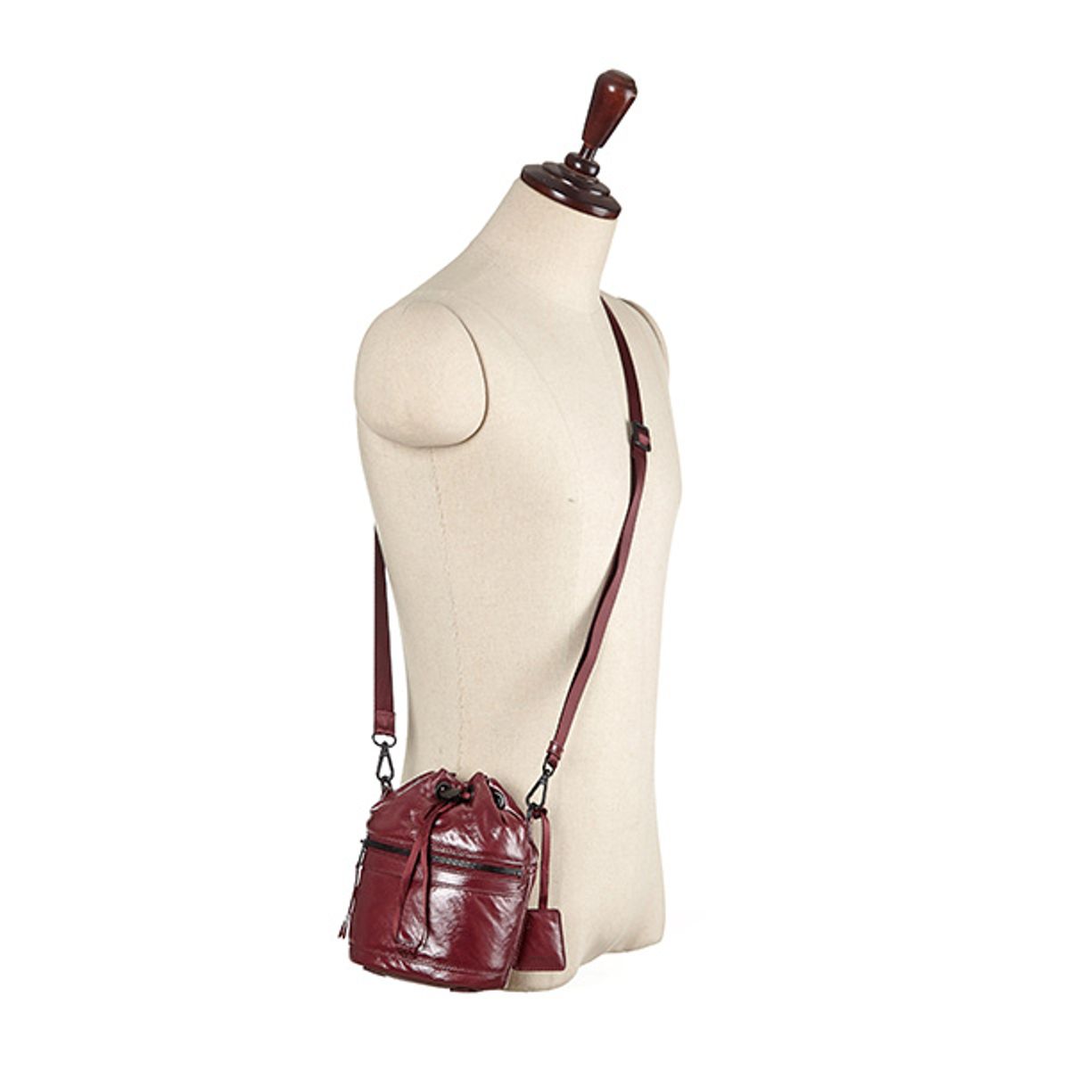 쌤소나이트 레드(SAMSONITE RED) GLENARM 미니크로스백 GLOSSY WINE RED UK350004