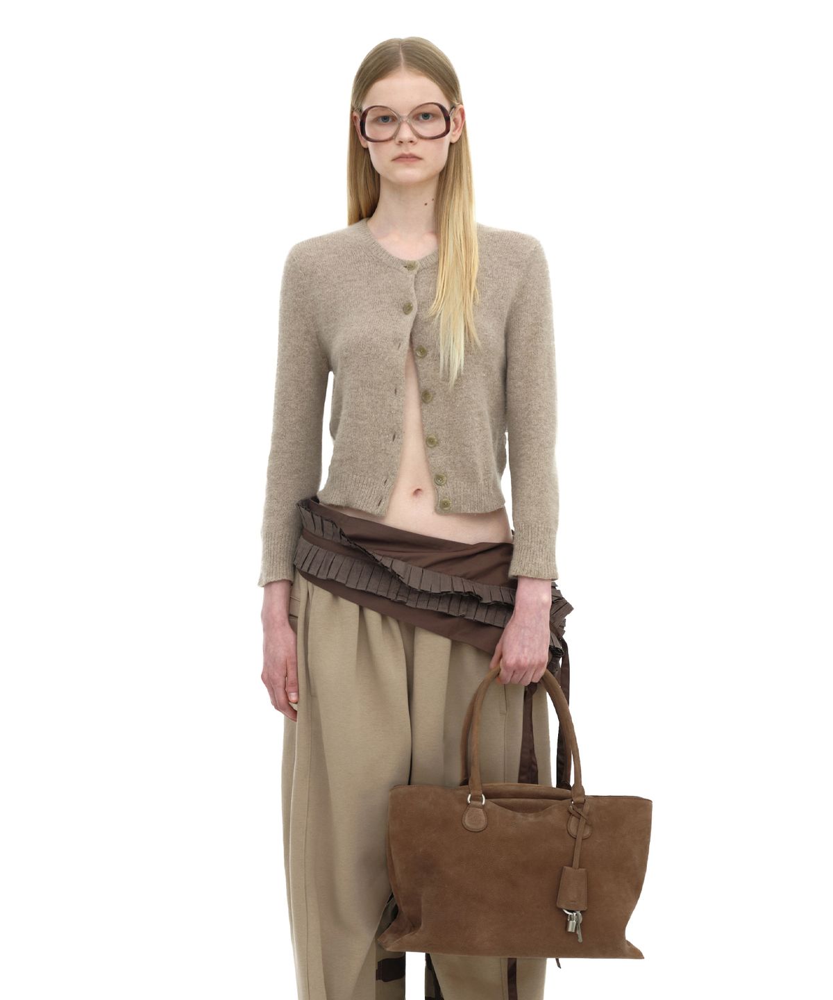 오소이(OSOI) SHELL BROT LARGE [NUBUCK BROWN]