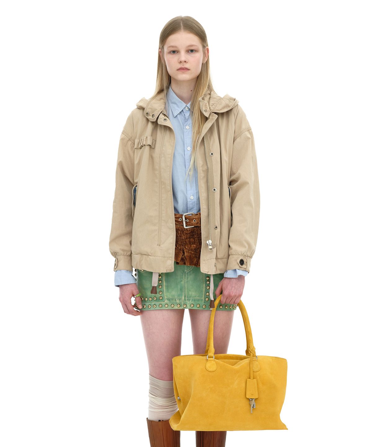 오소이(OSOI) SHELL BROT LARGE [SUEDE MUSTARD]