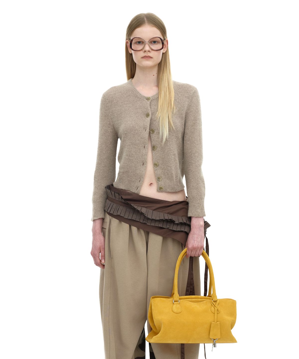 오소이(OSOI) SHELL BROT [SUEDE MUSTARD]