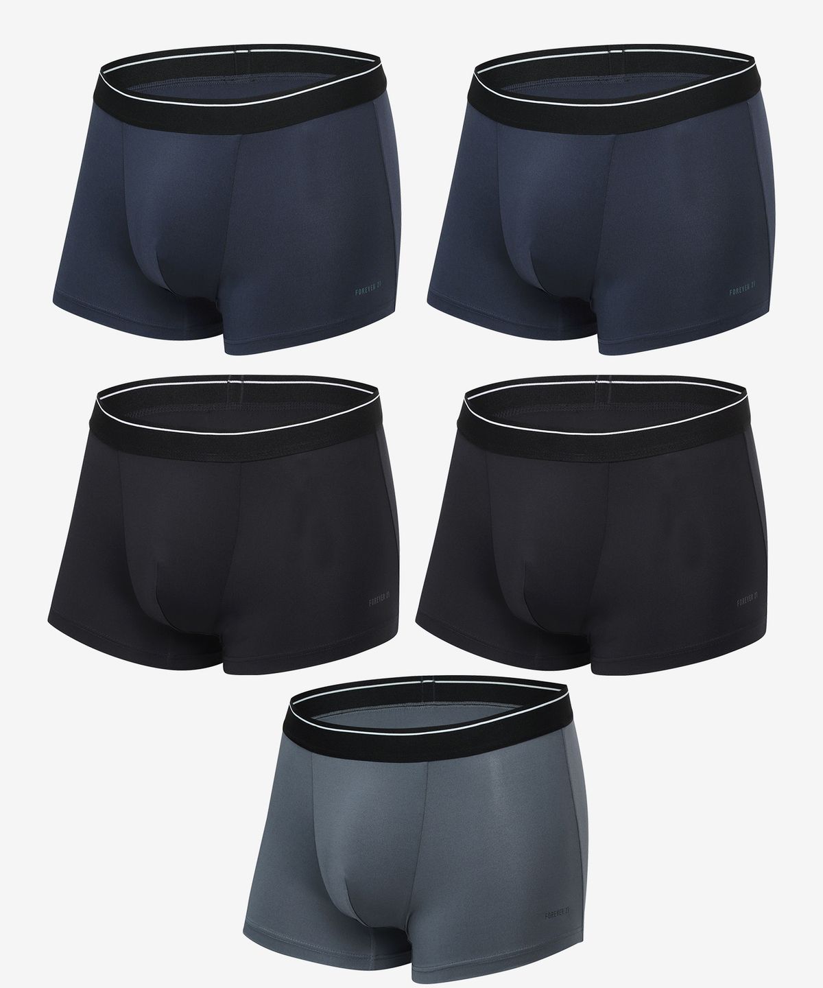 포에버21언더웨어(FOREVER21UNDERWEAR) [5PACK] 남성 다크 에디션 베이직 드로즈