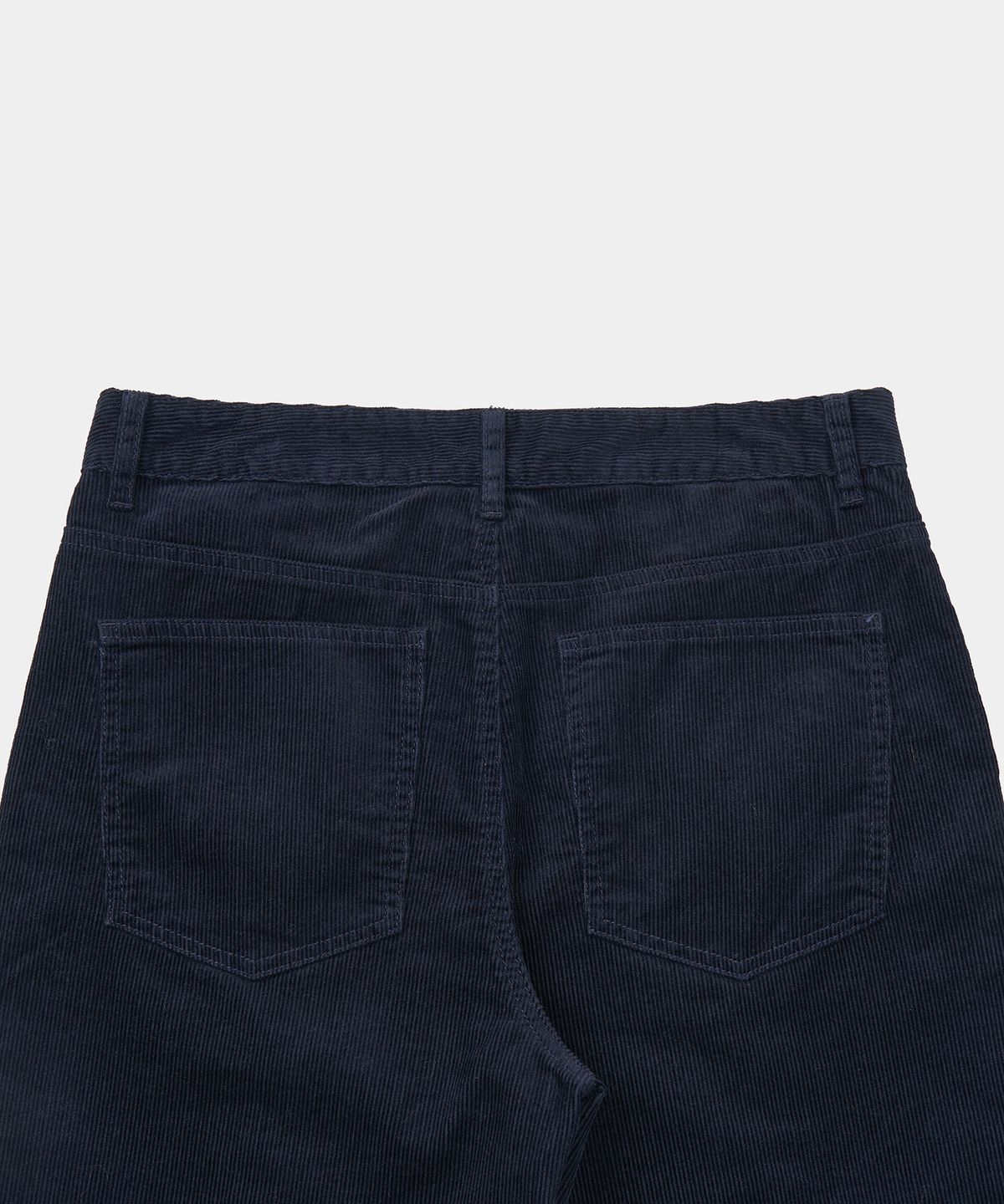 엑스컨테이너(EXCONTAINER) 원턱 와이드 코듀로이 팬츠 (NAVY)