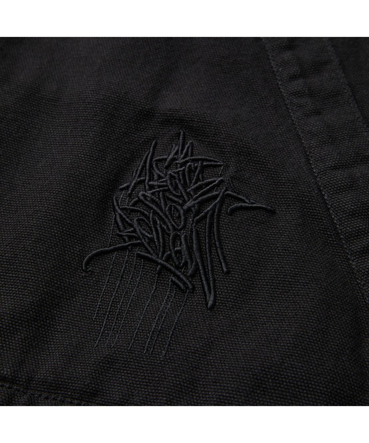 커스텀멜로우(CUSTOMELLOW) [BISCO SMITH] Black Cotton Hood Zip Jacket CWUAW25911BKX