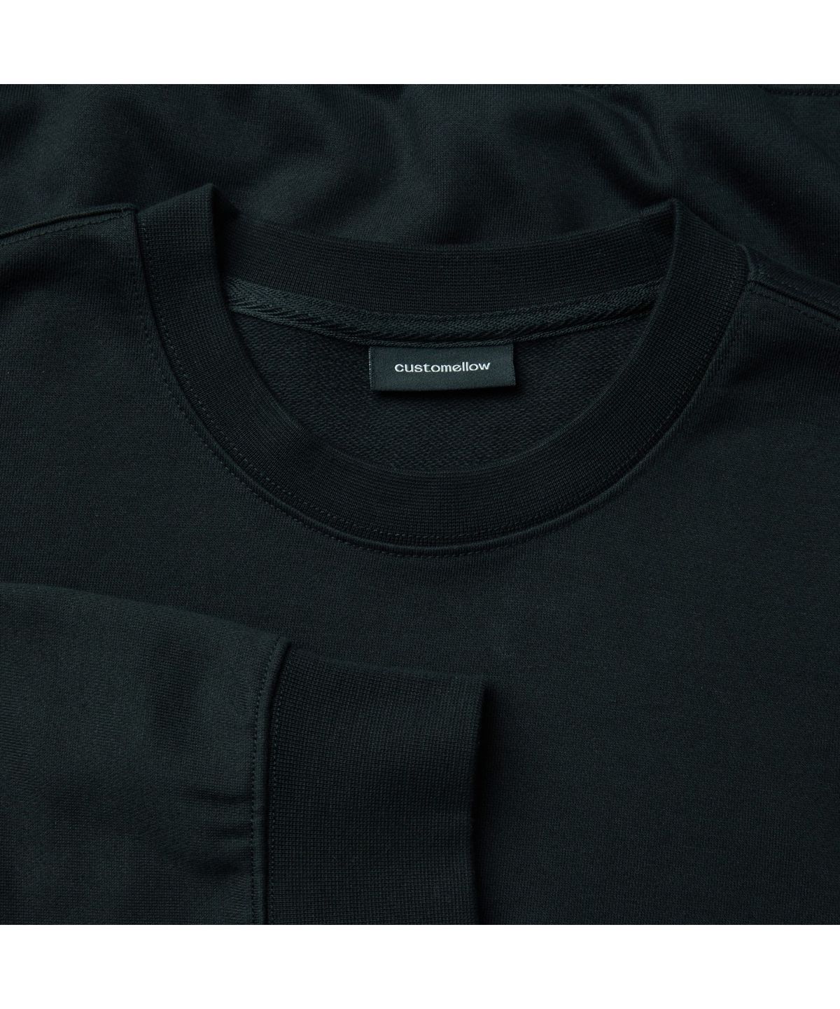 커스텀멜로우(CUSTOMELLOW) [BISCO SMITH] Black Graphic Sweatshirt CWTAW25917BKX