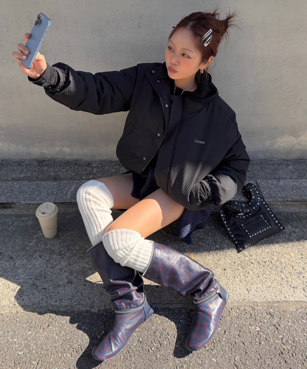유희(YOUHEE) SORBET PUFFER BLACK