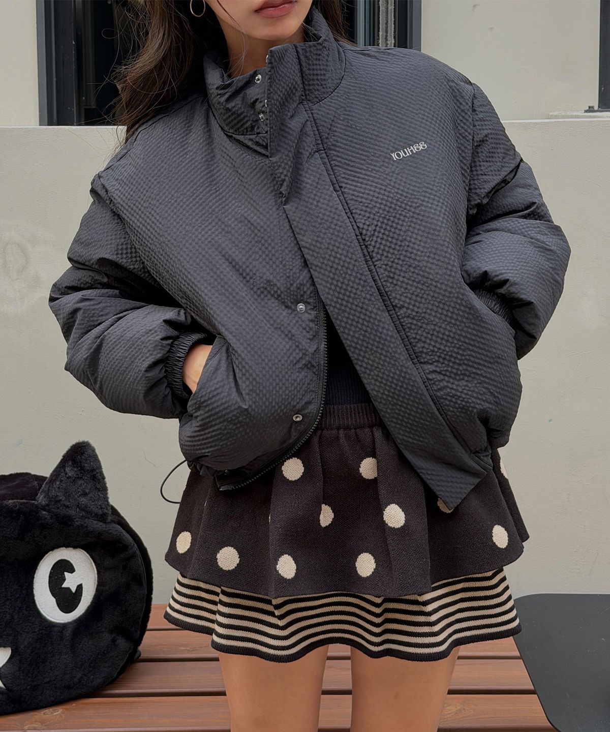 유희(YOUHEE) SORBET PUFFER BLACK