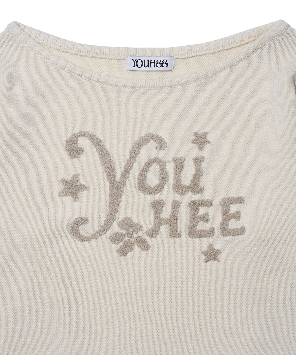 유희(YOUHEE) YOUHEE OFF-SHOULDER KNIT IVORY