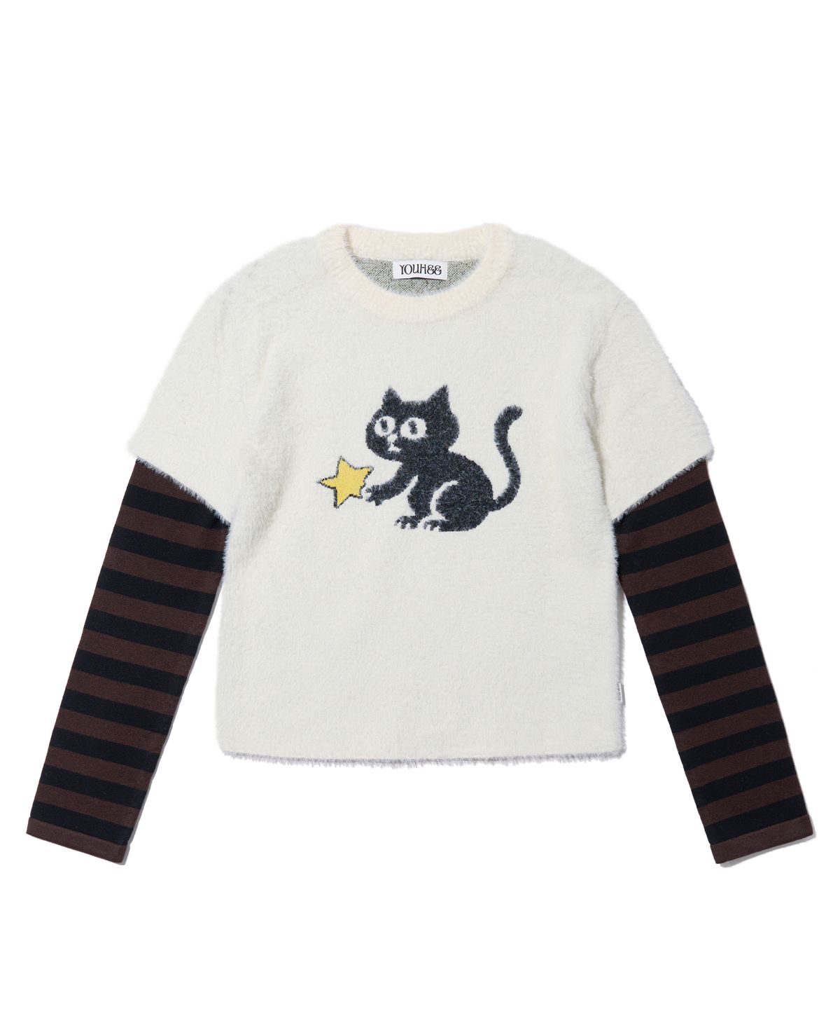 유희(YOUHEE) YOUHEETIC LAYERED KNIT IVORY