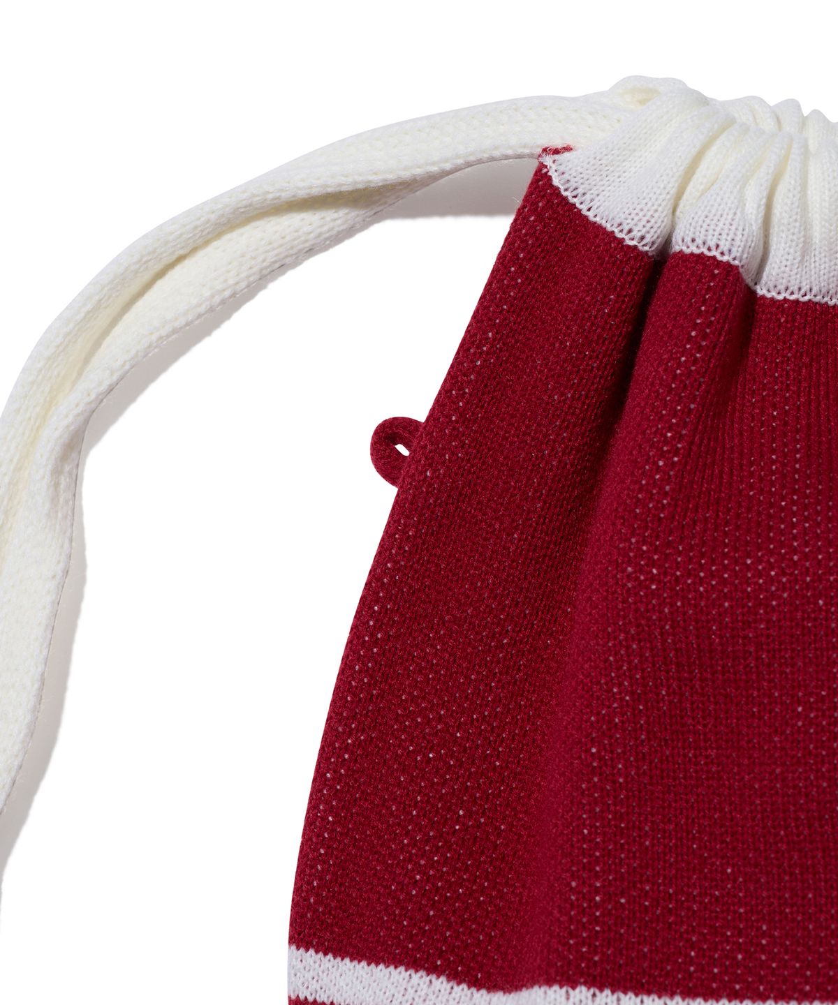 유희(YOUHEE) STAR KNIT STRING BAG RED
