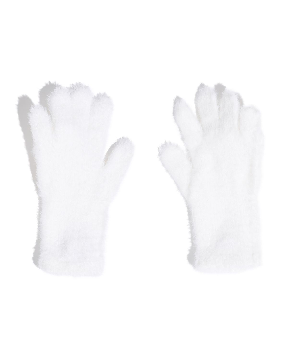 유희(YOUHEE) CORSAGE KNIT GLOVES IVORY