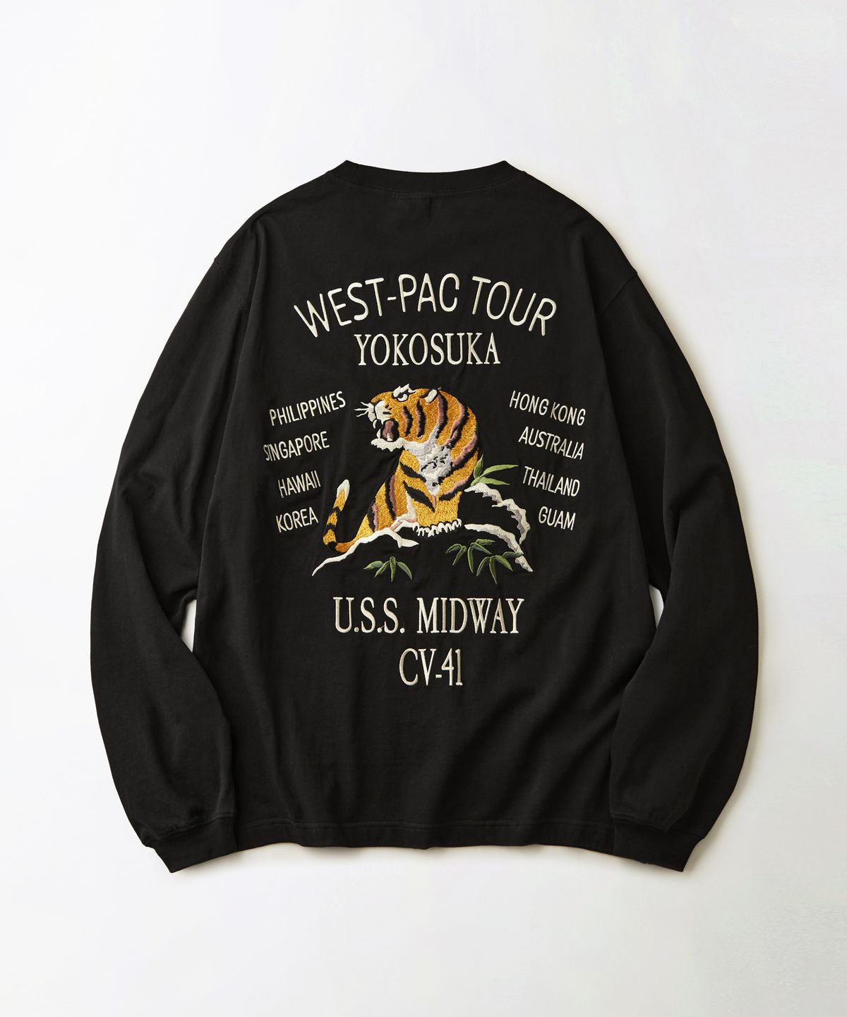 아웃스탠딩(OUTSTANDING) MIL SERIES LONG SLEEVE(MID WAY)_BLACK