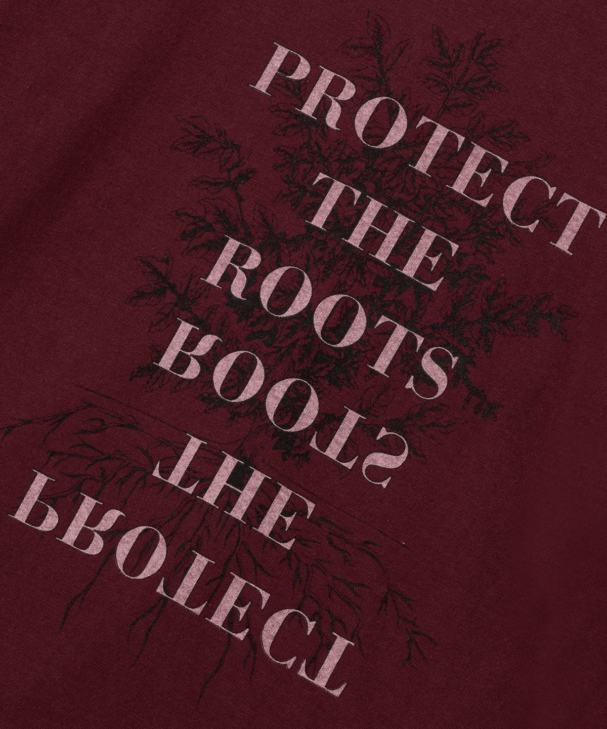 브라운브레스(BROWNBREATH) W ROOTS SLIM LAYERED LONGSLEEVE - BURGUNDY