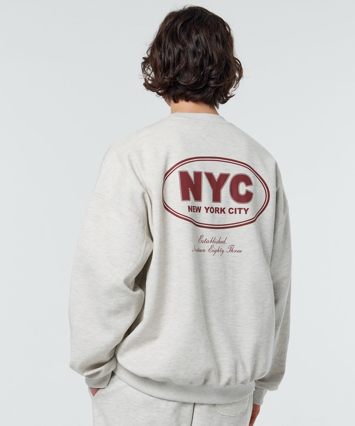 페이퍼보이(PAPERBOY) NYC 아카데미 스웨트셔츠-오트밀