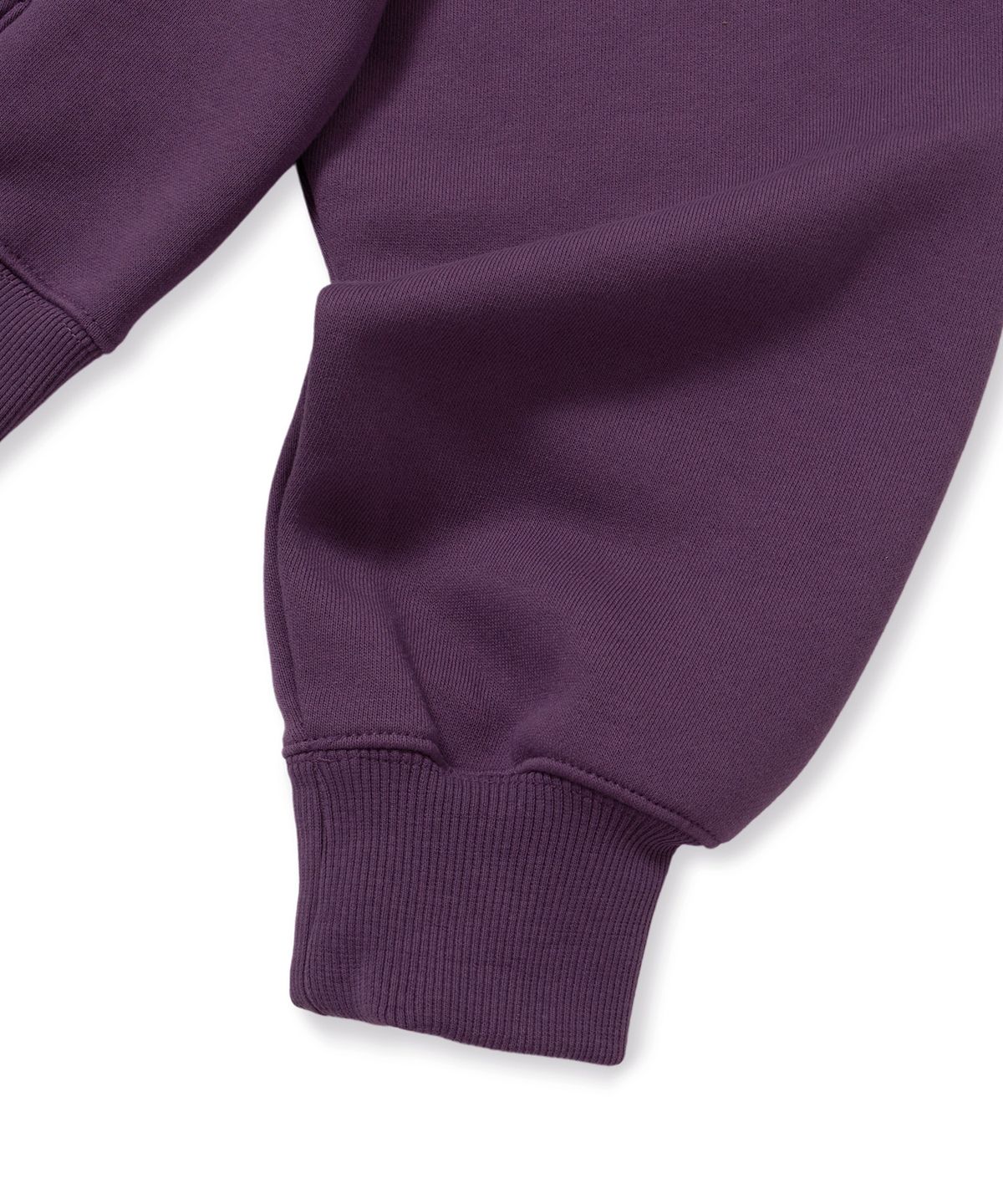 브라운브레스(BROWNBREATH) W LEOPARD TAG CROP HOODIE - PURPLE
