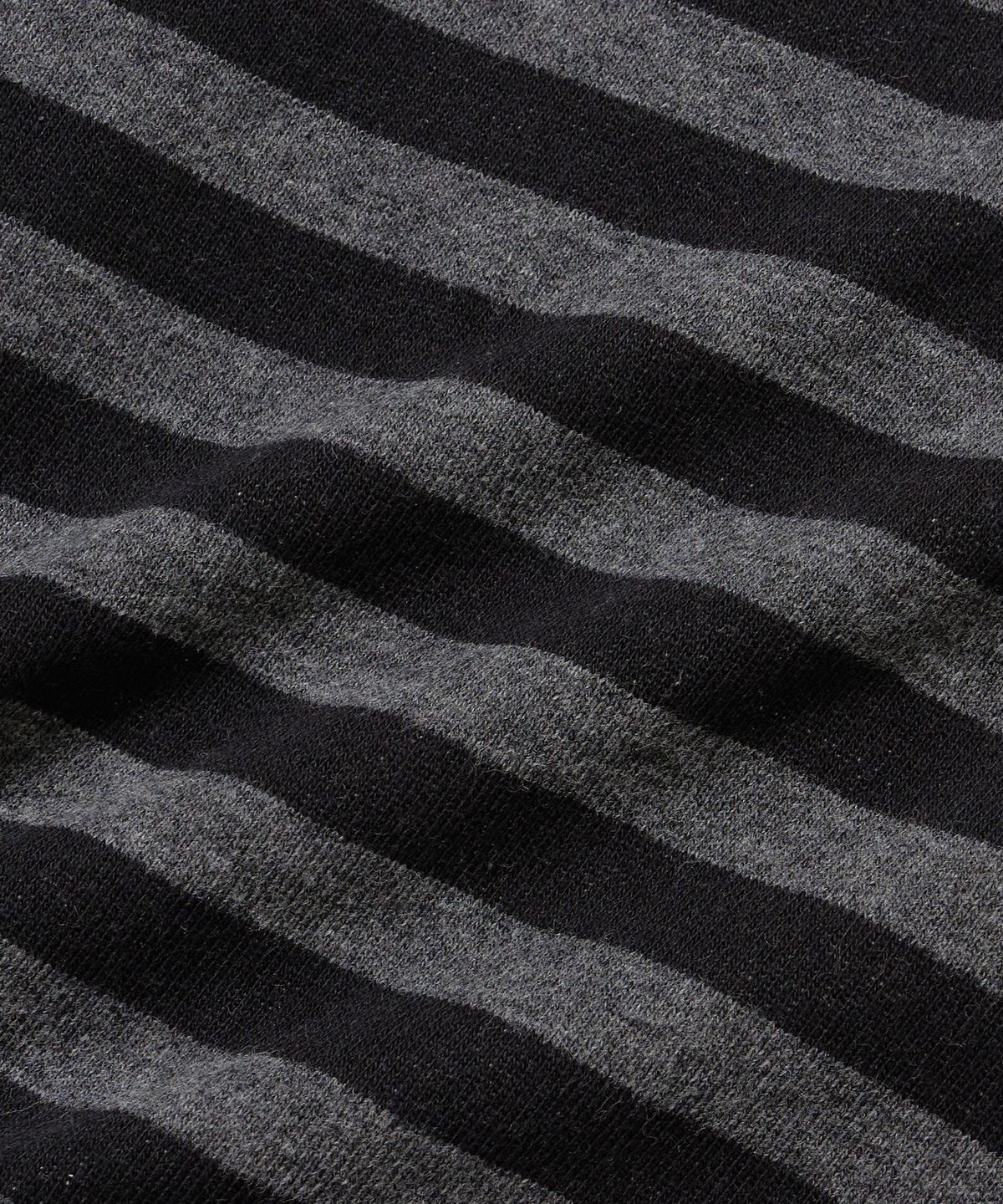 브라운브레스(BROWNBREATH) W STRIPE TAG CROP HOODIE - BLACK/CHARCOAL