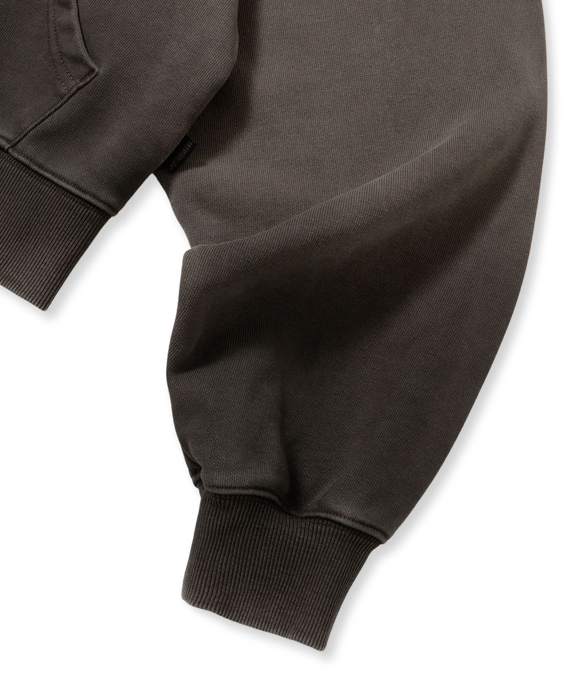 브라운브레스(BROWNBREATH) W BROKEN TAG DIRTY CROP HOOD ZIP UP - BROWN
