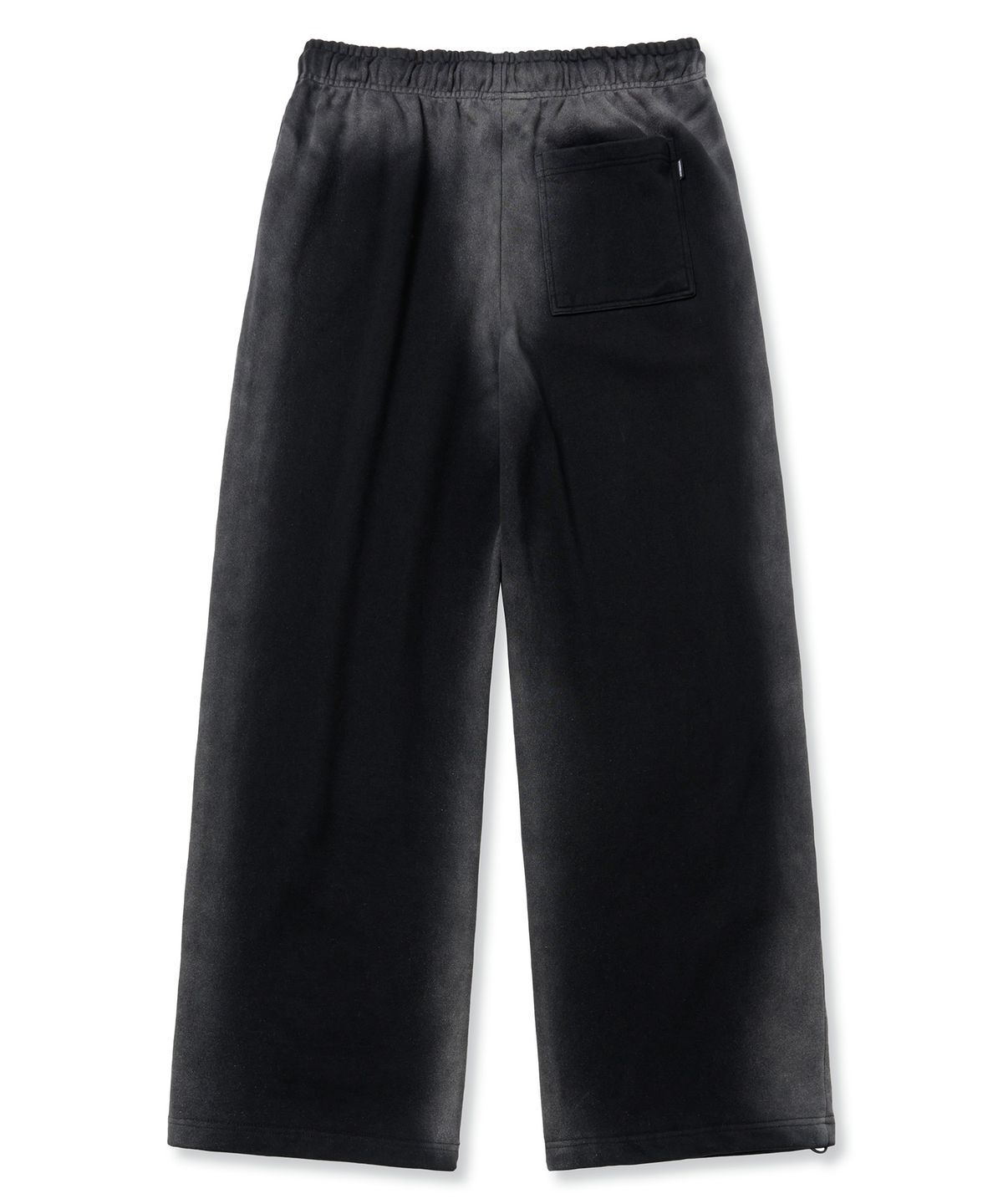 브라운브레스(BROWNBREATH) TAG DIRTY WIDE SWEAT PANTS - BLACK