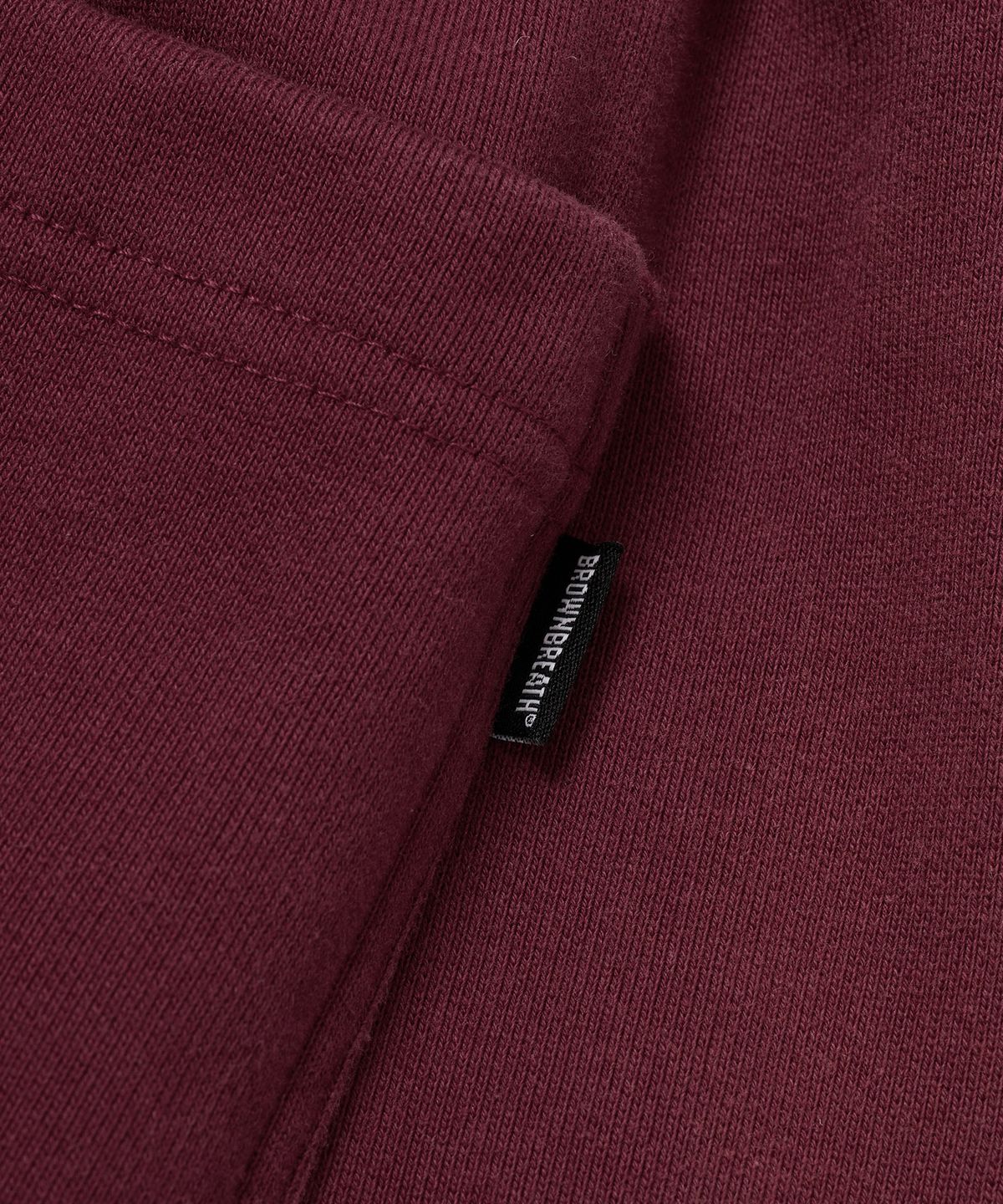 브라운브레스(BROWNBREATH) TAG DIRTY WIDE SWEAT PANTS - BURGUNDY