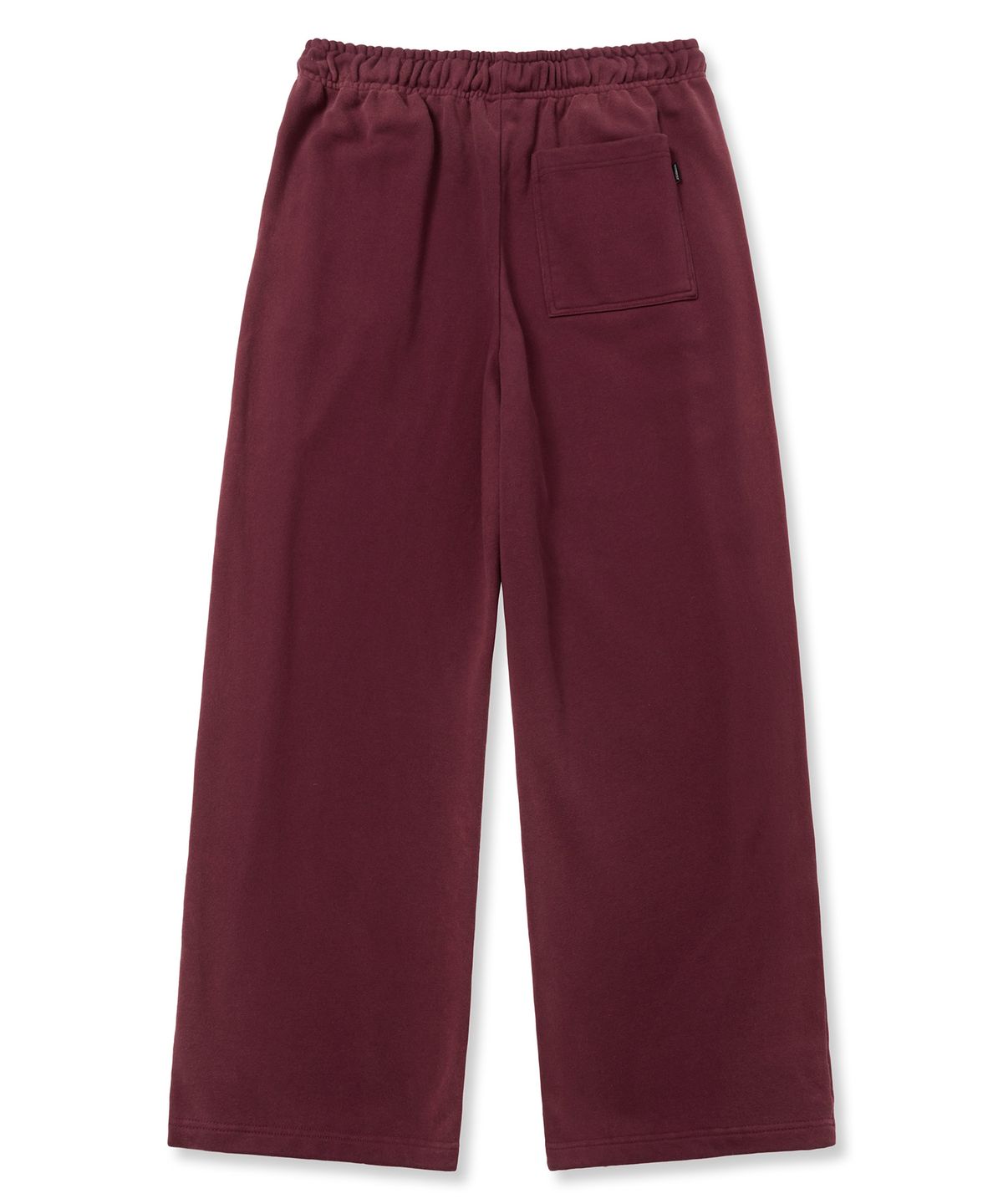 브라운브레스(BROWNBREATH) TAG DIRTY WIDE SWEAT PANTS - BURGUNDY
